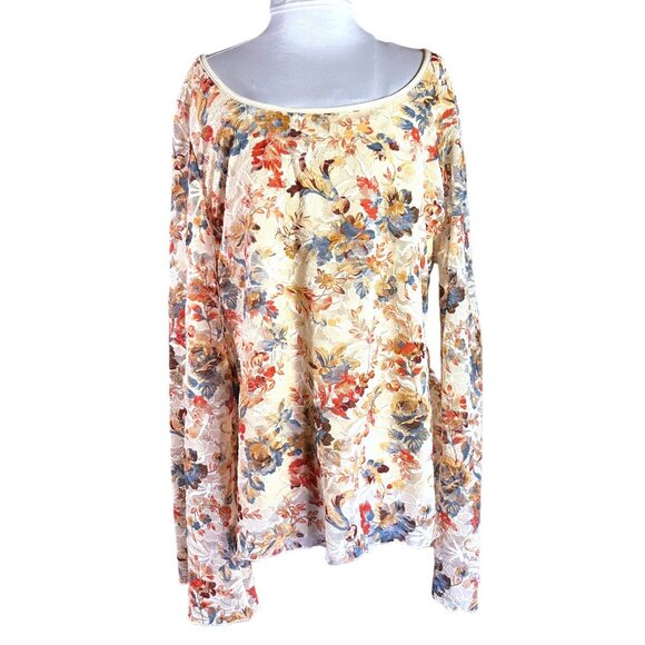 Monroe and Main Tops - Monroe and Main Floral Design Long Sleeve Women Size 3X